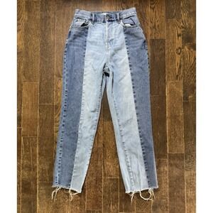 Pacsun Jeans Size 25 (W24xL24.5) High Rise Straight Buttony Fly Two Tone Blue